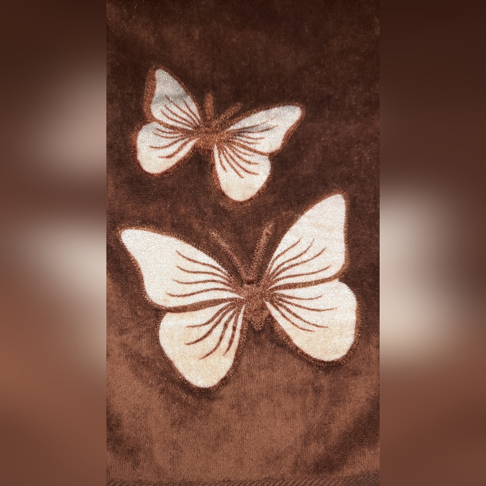 Vintage sears colormate butterfly towel